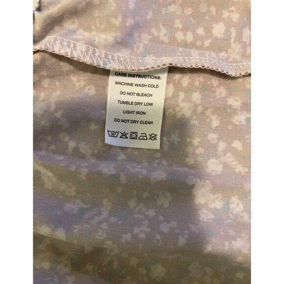 Boho Patchwork Floral Button Down Blouse Medium Crochet Lace Trim Tunic Top Cott - Picture 6 of 10